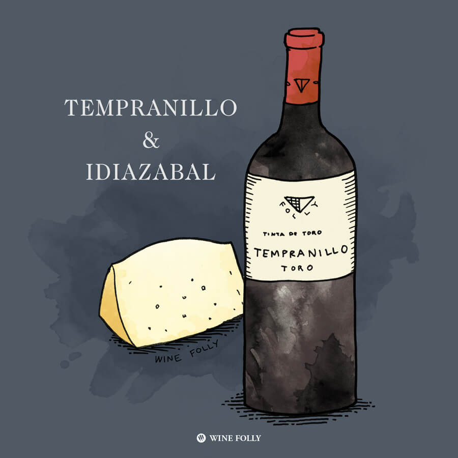 tempranillo-cheese-pairing-idiazabal-illustration